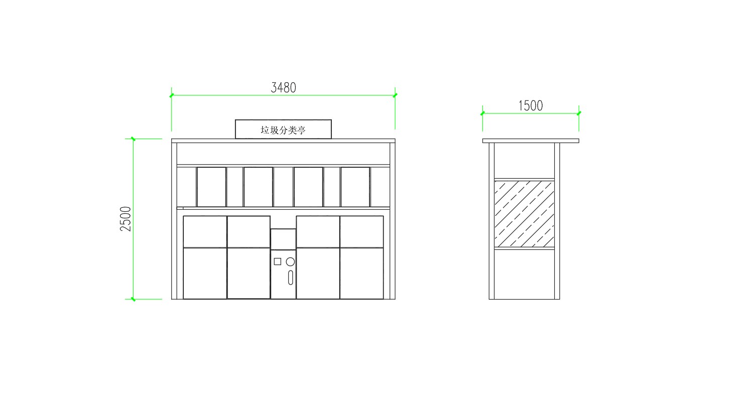 智能垃圾亭,定時(shí)定點(diǎn)垃圾收集點(diǎn),小區(qū)垃圾分類站尺寸.jpg